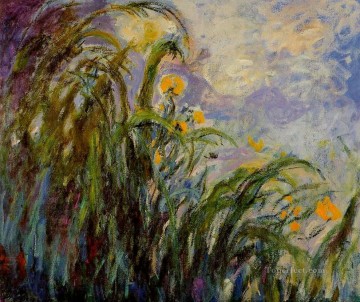  flowers painting - Yellow Irises Claude Monet Impressionism Flowers